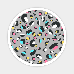 Pattern Cat 04 rainbow meow Magnet